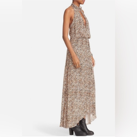 NWT//Free People Animal Instincts Patterned High Low Maxi Dress - Picture 6 of 8